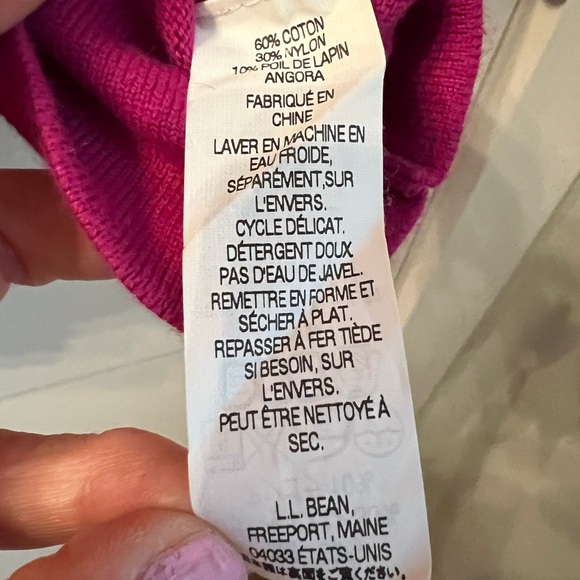 LL Bean Cardigan Ruffled Front Large - Picture 4 of 7